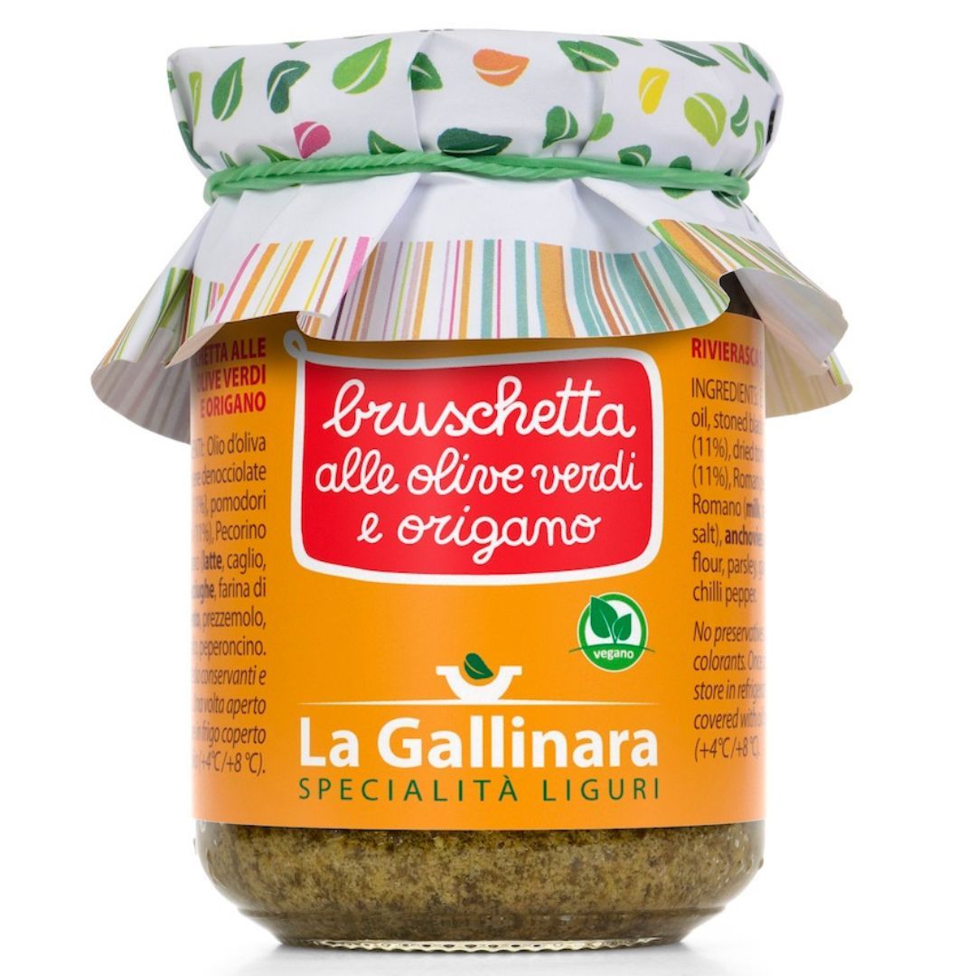 La Gallinara Bruschetta alle olive verdi e origano